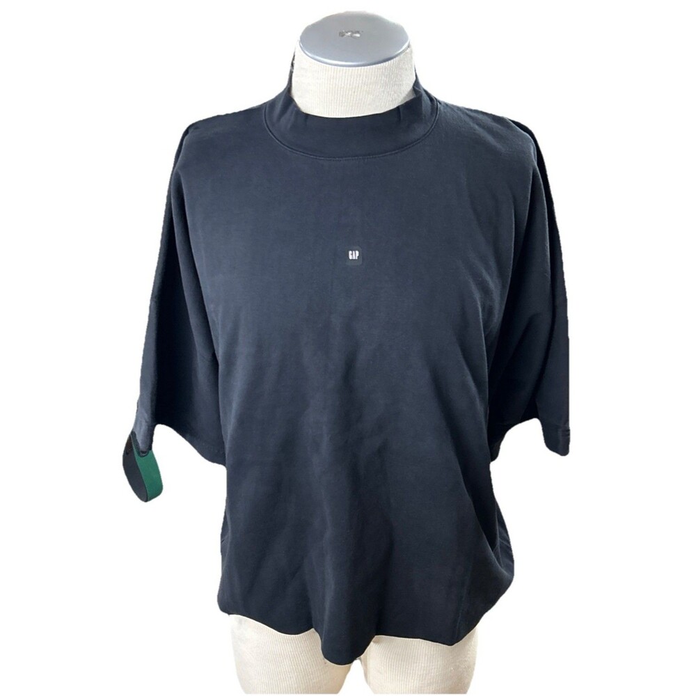Yeezy Gap Sweater Small Mens Black Pullover Short Sleeves